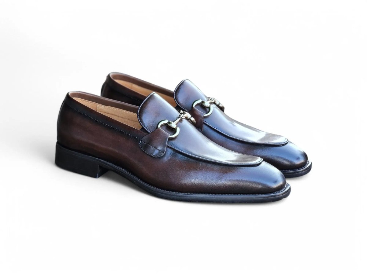 Gucci HorSebit Loafer Men’s Burnished Calfskin Ks509 - 28 Shoes by Carrucci Shoes – Don't Panic Shoes