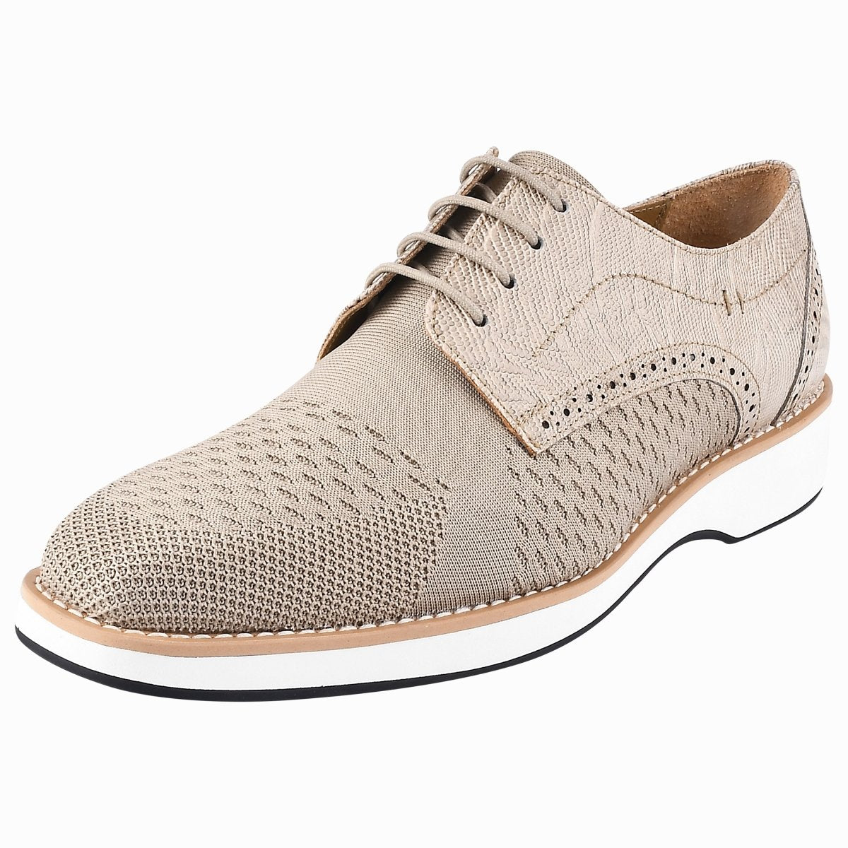 Gutta Lizard Print Leather Textile Casual Sneakers Shoes by Libertyzeno – Don't Panic Shoes