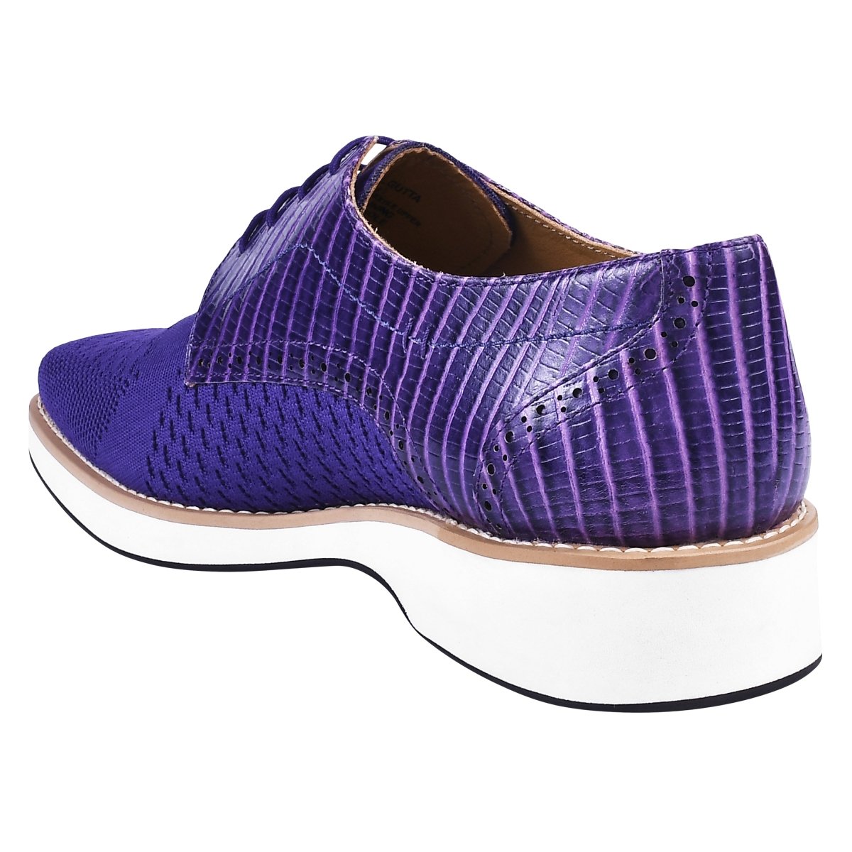 Gutta Lizard Print Leather Textile Casual Sneakers Shoes by Libertyzeno – Don't Panic Shoes