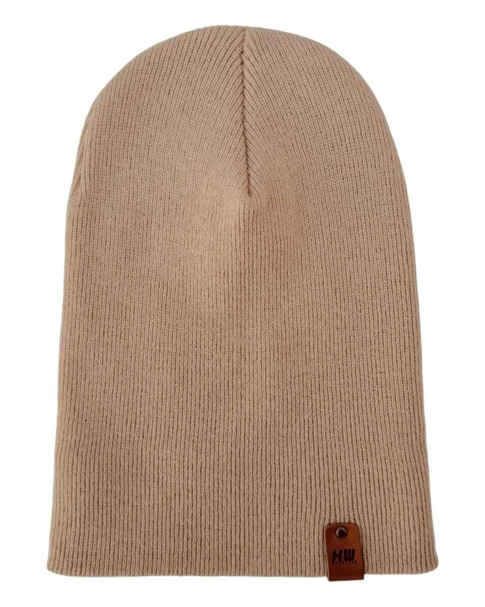 Haakwear Classic Cuffed Knit Beanie Acrylic Dune Beige Beanie by Haakwear Usa – Don't Panic Shoes
