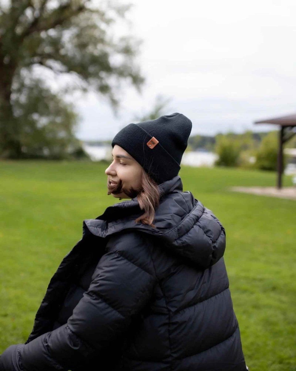 Haakwear Classic Cuffed Knit Beanie Midnight Black Beanie by Haakwear Usa – Don't Panic Shoes