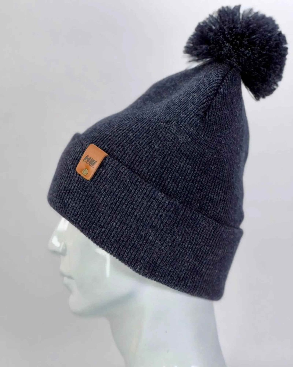 Haakwear Cpp1 Pompom Knit Beanie Winter Denim Blue Beanie by Haakwear Usa – Don't Panic Shoes