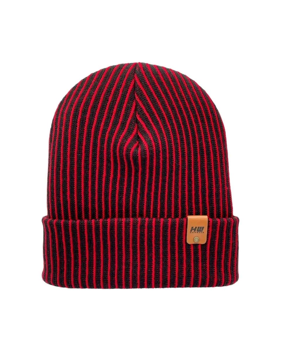 Haakwear Cuffed Wide Ribbed Striped Beanie Beanie by Haakwear Usa – Don't Panic Shoes