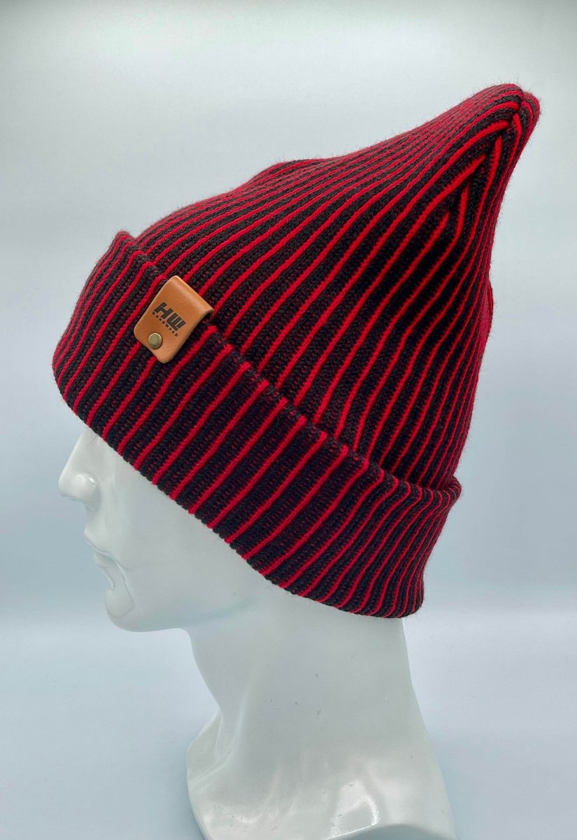 Haakwear Cuffed Wide Ribbed Striped Beanie Beanie by Haakwear Usa – Don't Panic Shoes