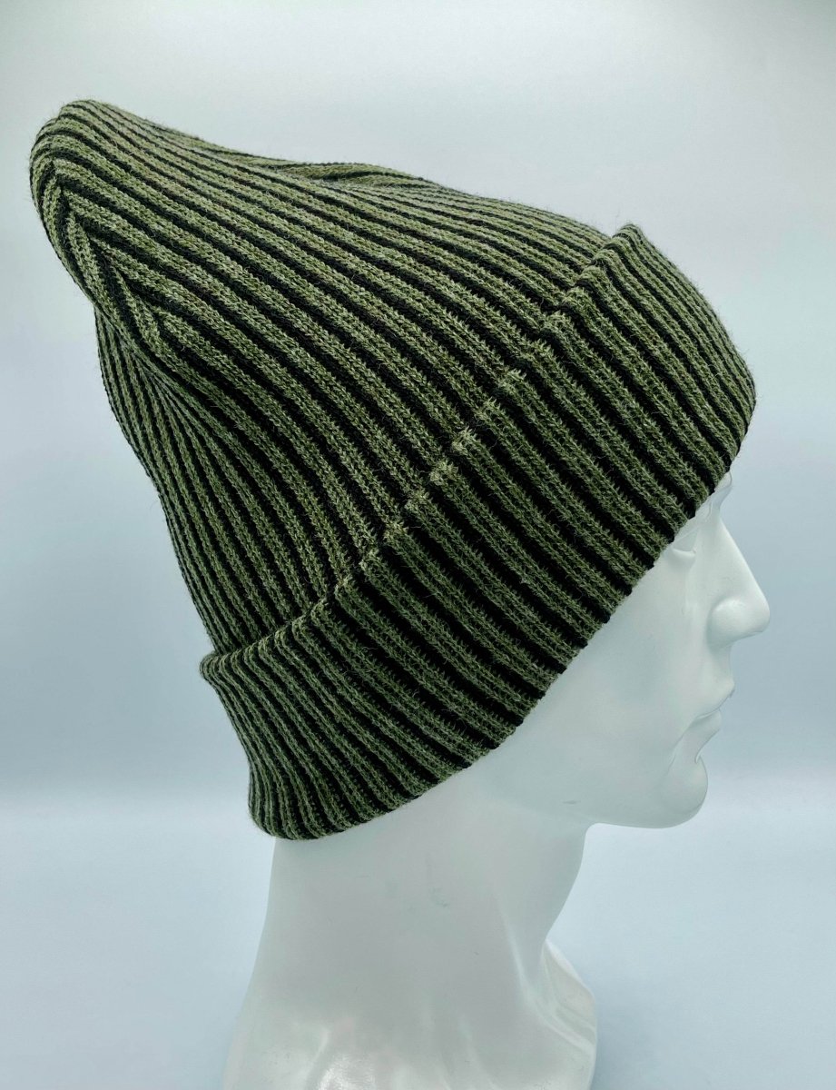 Haakwear Cuffed Wide Ribbed Striped Beanie Hat Limited Edition Beanie by Haakwear Usa – Don't Panic Shoes