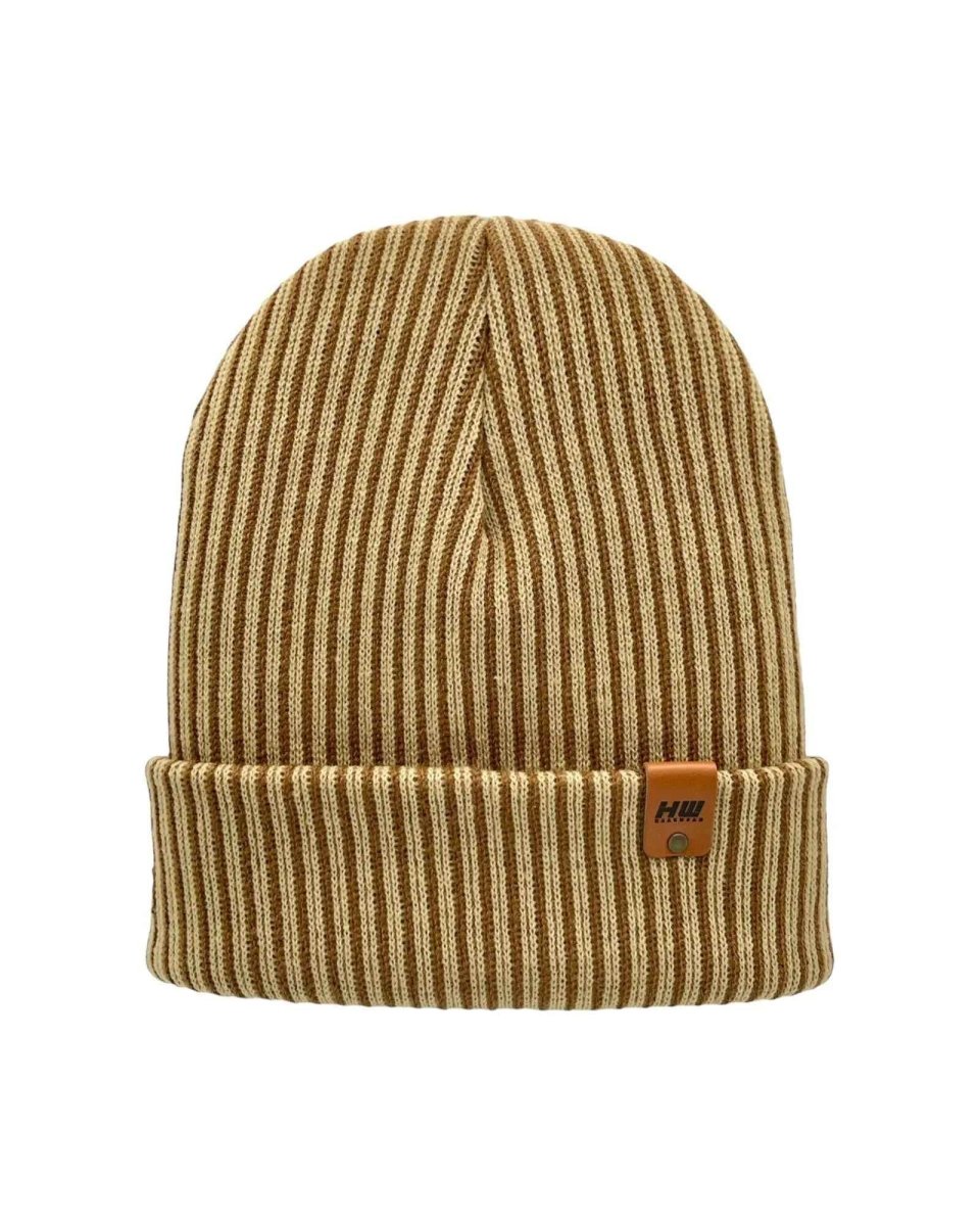 Haakwear Cuffed Wide Ribbed Striped Beanie Limited Edition Beanie by Haakwear Usa – Don't Panic Shoes