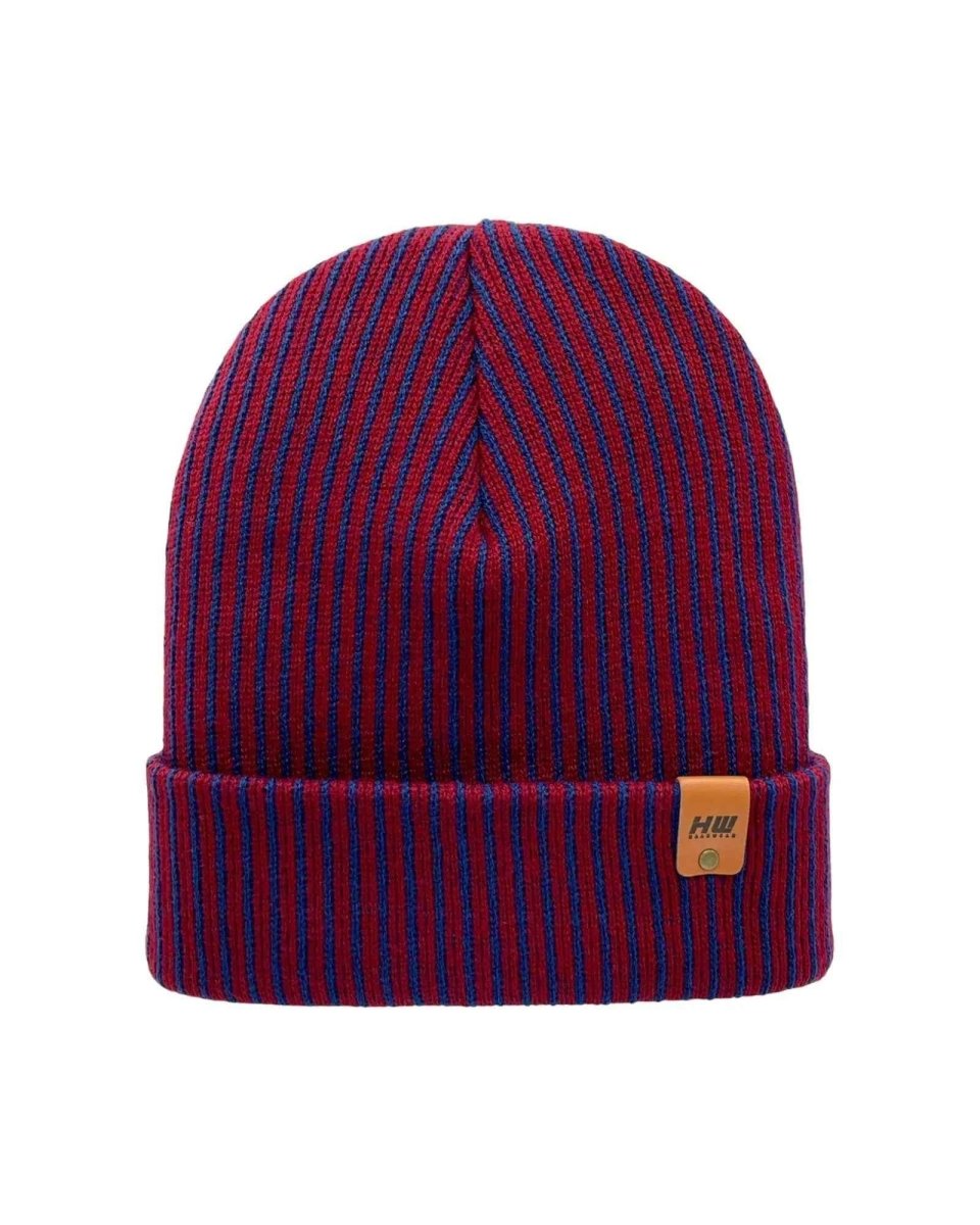Haakwear Cuffed Wide Ribbed Striped Beanie Limited Edition Beanie by Haakwear Usa – Don't Panic Shoes