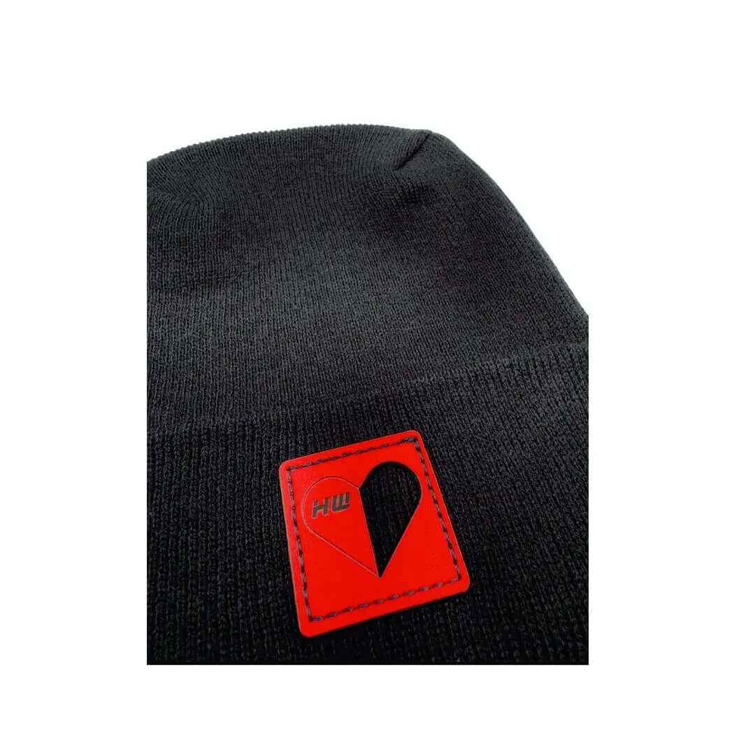 Haakwear Exclusive Love Inspired H Stitch Beanie Black Beanie by Haakwear Usa – Don't Panic Shoes