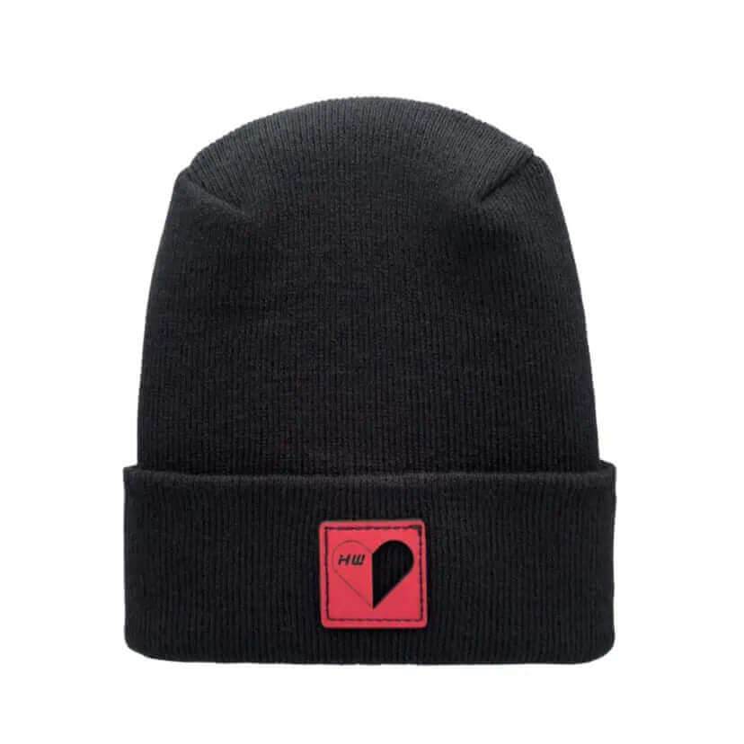 Haakwear Exclusive Love Inspired H Stitch Beanie Black Beanie by Haakwear Usa – Don't Panic Shoes