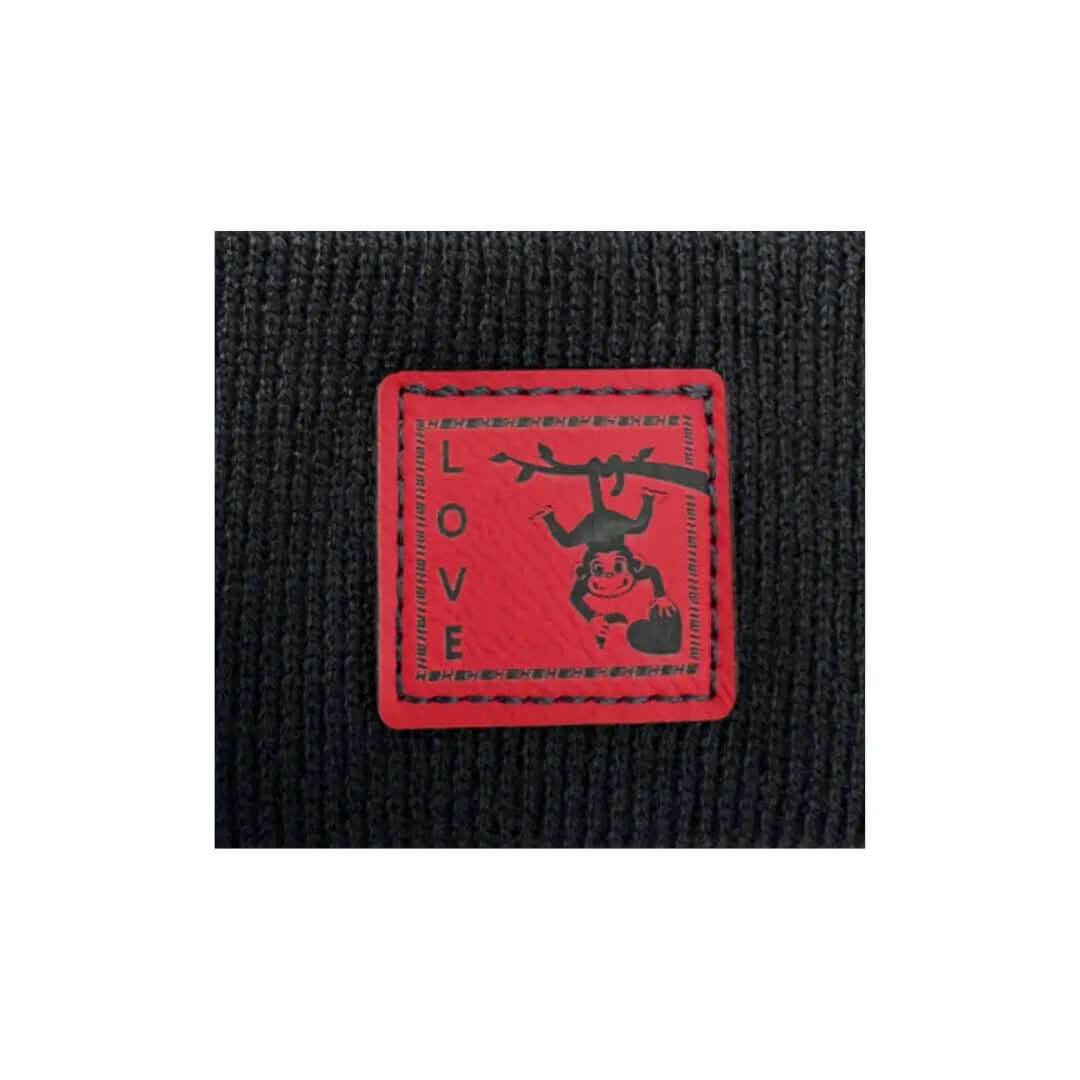 Haakwear Exclusive Love Inspired H Stitch Beanie Black Beanie by Haakwear Usa – Don't Panic Shoes