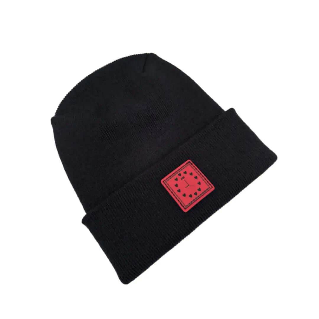 Haakwear Exclusive Love Inspired H Stitch Beanie Black Beanie by Haakwear Usa – Don't Panic Shoes