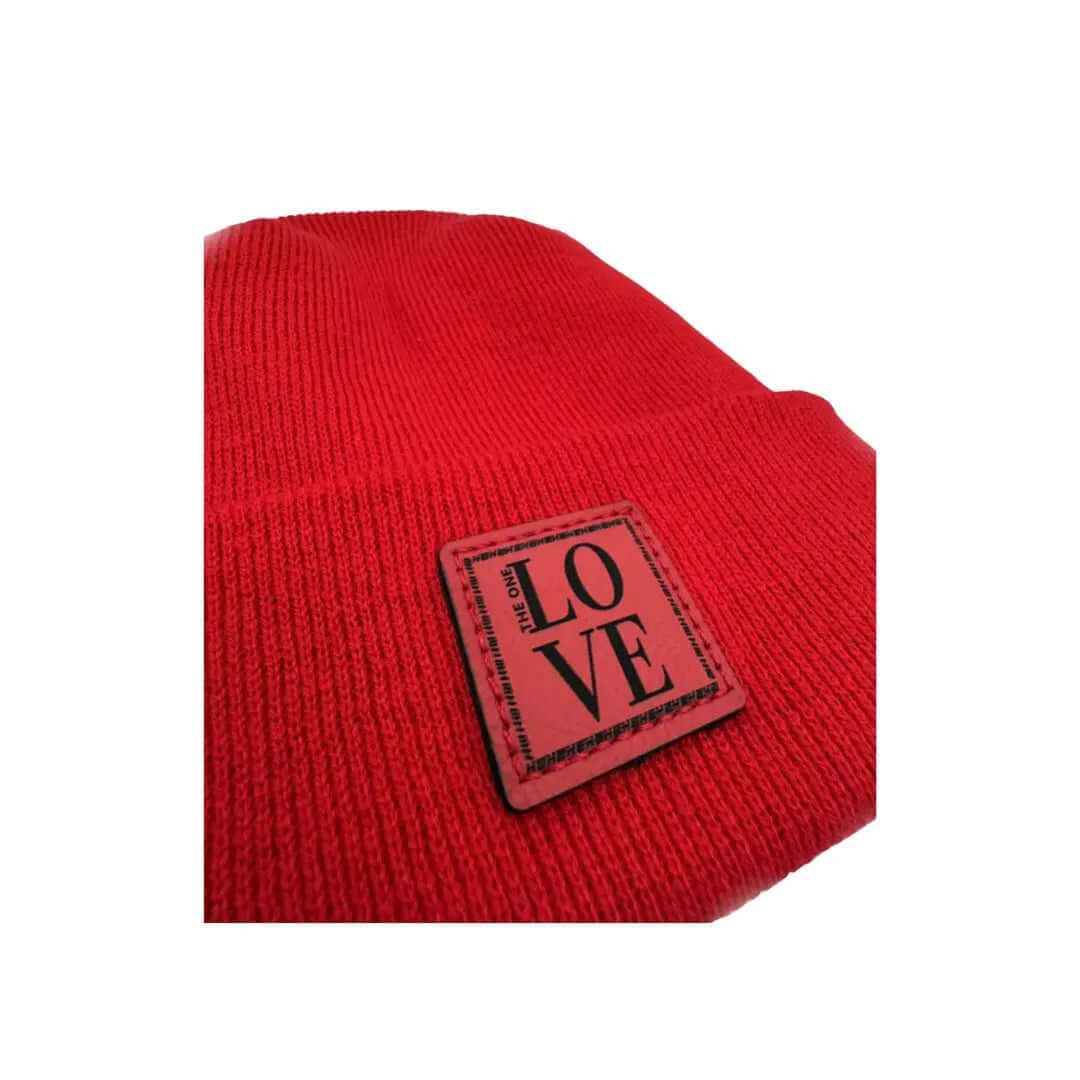 Haakwear Exclusive Love - Inspired H - Stitch Beanie Scarlet Red Beanie by Haakwear Usa – Don't Panic Shoes