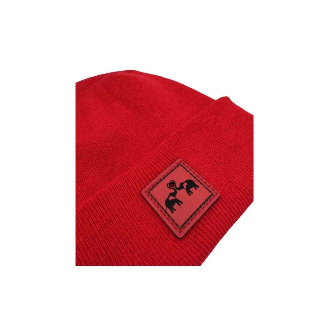 Haakwear H - Stitch Beanie Limited Edition Scarlet Red Beanie by Haakwear Usa – Don't Panic Shoes