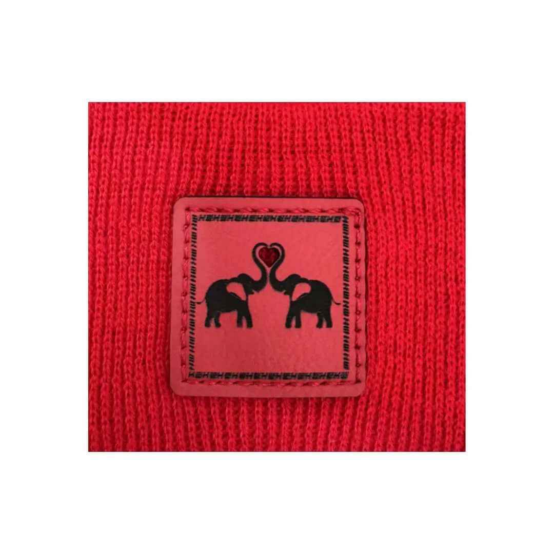Haakwear H - Stitch Beanie Limited Edition Scarlet Red Beanie by Haakwear Usa – Don't Panic Shoes