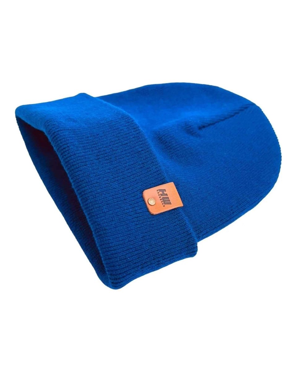Haakwear Knit Cuffed Classic Beanie Cozy Sapphire Blue Beanie by Haakwear Usa – Don't Panic Shoes