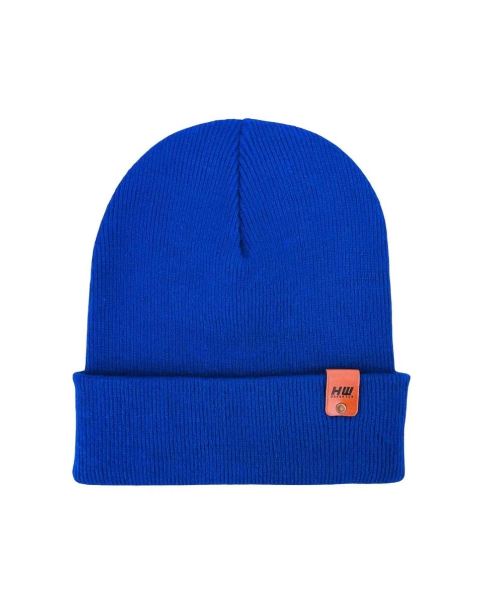 Haakwear Knit Cuffed Classic Beanie Cozy Sapphire Blue Beanie by Haakwear Usa – Don't Panic Shoes