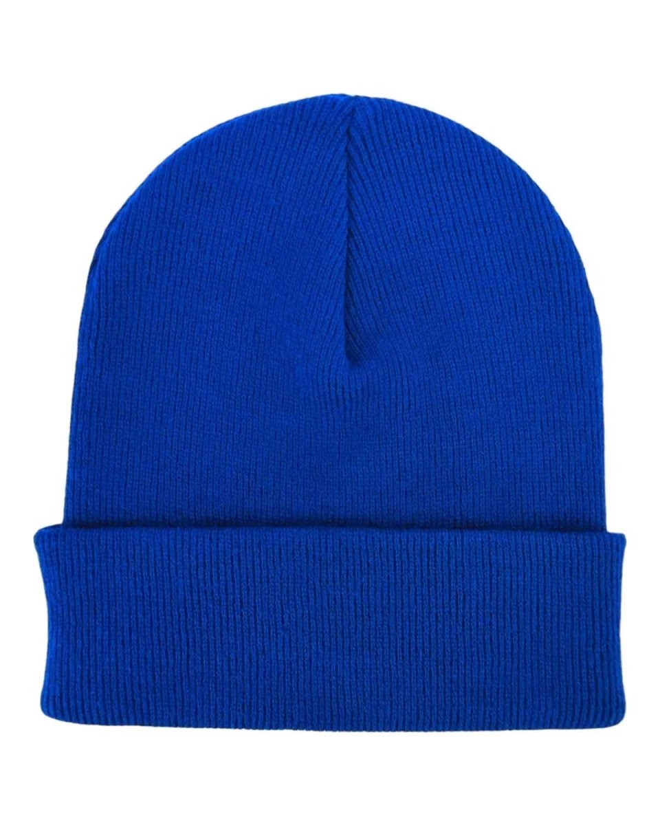 Haakwear Knit Cuffed Classic Beanie Cozy Sapphire Blue Beanie by Haakwear Usa – Don't Panic Shoes