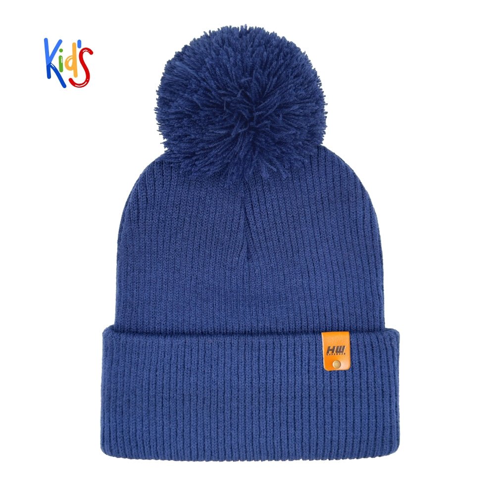 Haakwear Pom Pom Kids Knit Beanies Soft Warm Premium Beanie by HAAKWEAR USA – Don't Panic Shoes