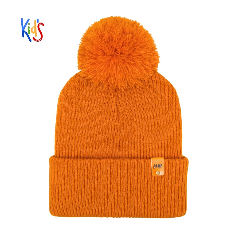 Haakwear Pom Pom Kids Knit Beanies Soft Warm Premium Beanie by HAAKWEAR USA – Don't Panic Shoes