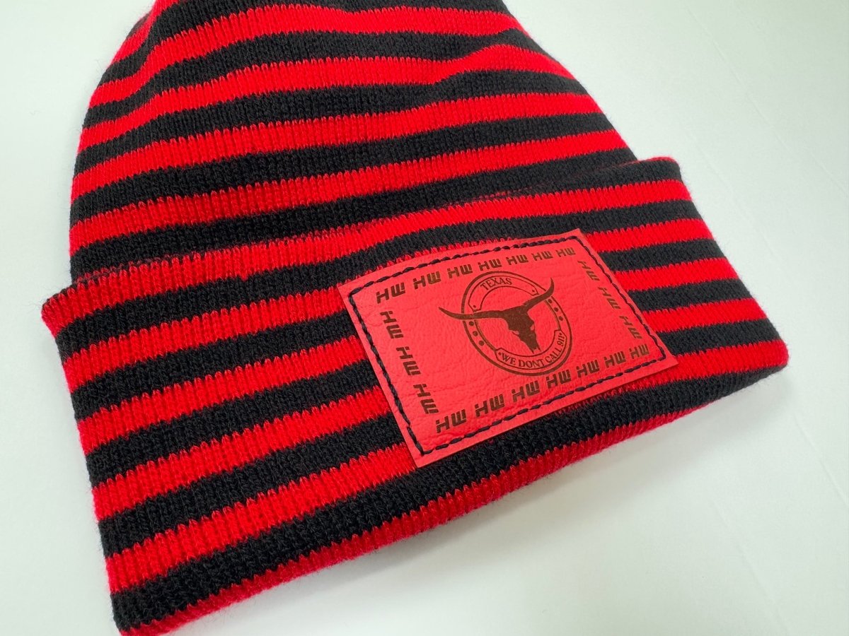 Haakwear - Texas H Stitch Cuffed Beanie We Dont Call 911 Beanie by Haakwear Usa – Don't Panic Shoes