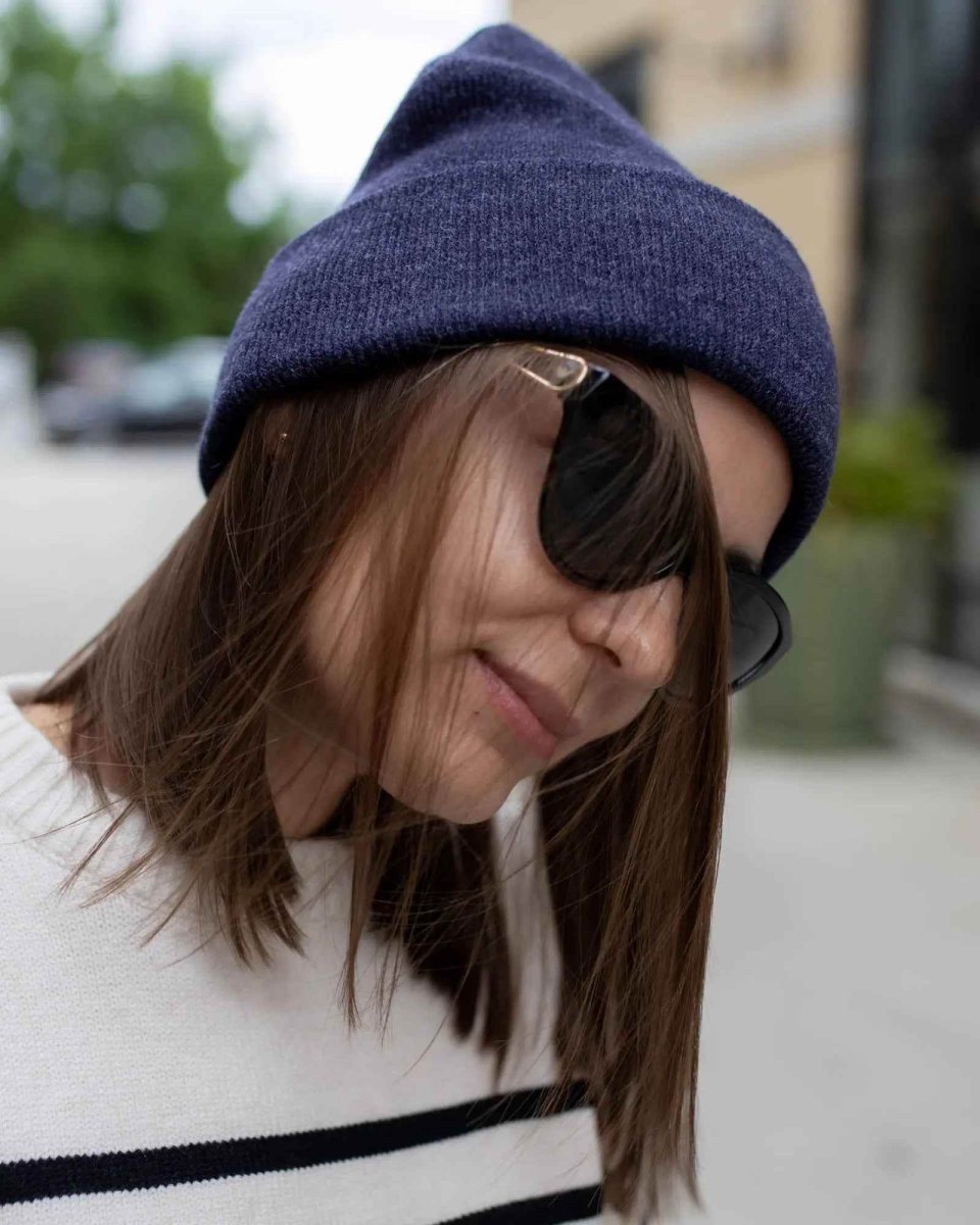 Haakwear Traditional Silent Cuffed Beanie Denim Blue Cs106 Beanie by Haakwear Usa – Don't Panic Shoes