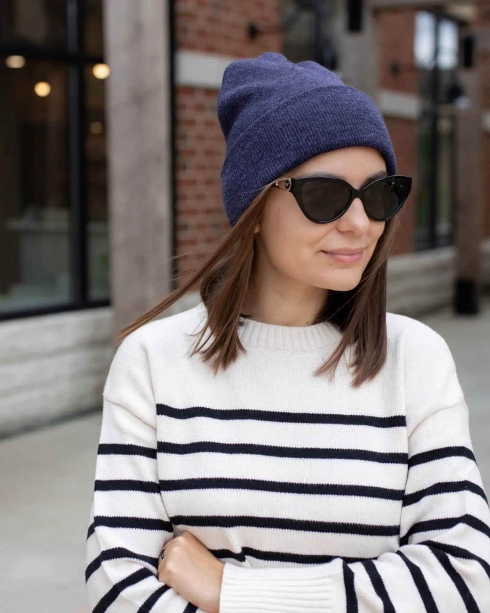 Haakwear Traditional Silent Cuffed Beanie Denim Blue Cs106 Beanie by Haakwear Usa – Don't Panic Shoes