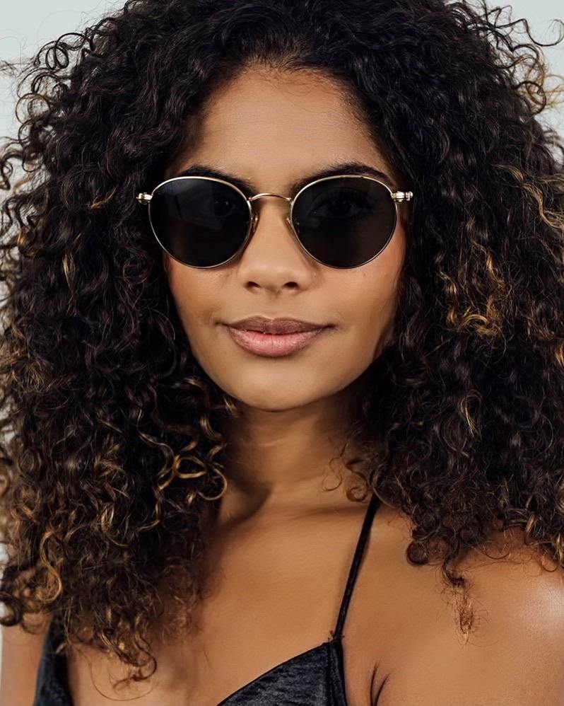 Halsey Round Stainless Steel Sunglasses Blue Grey Polarized Sunglasses by Out East Eyewear – Don't Panic Shoes