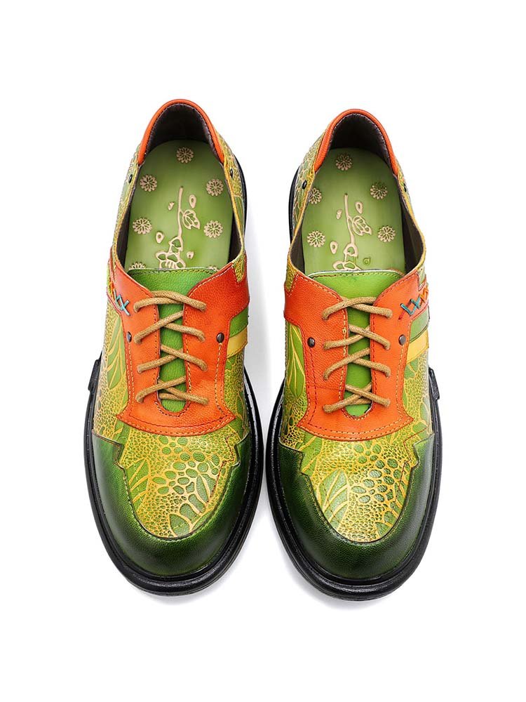 Hand - Printed Flat Cozy Shoes Flat by Colorstepshoes – Don't Panic Shoes