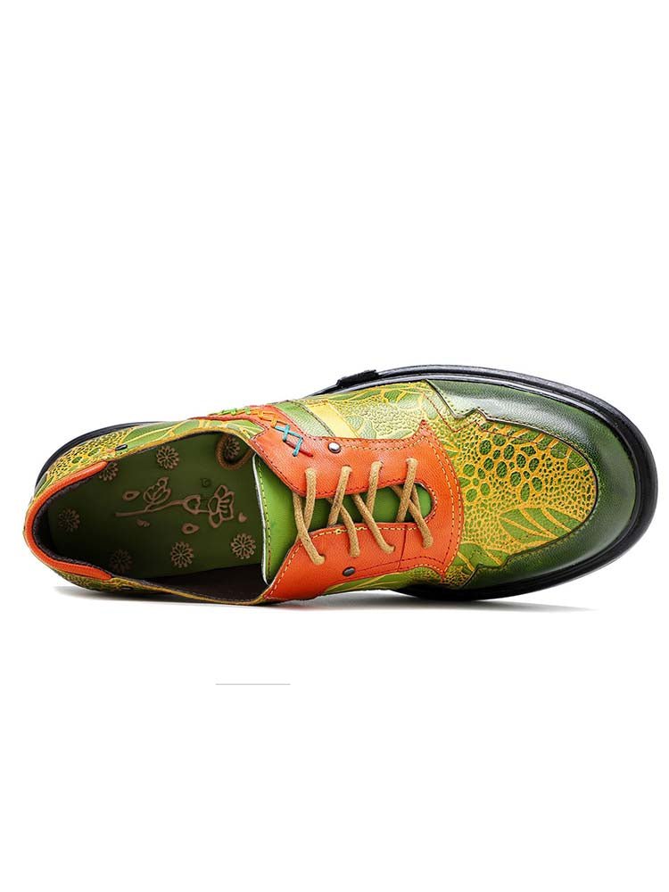 Hand - Printed Flat Cozy Shoes Flat by Colorstepshoes – Don't Panic Shoes