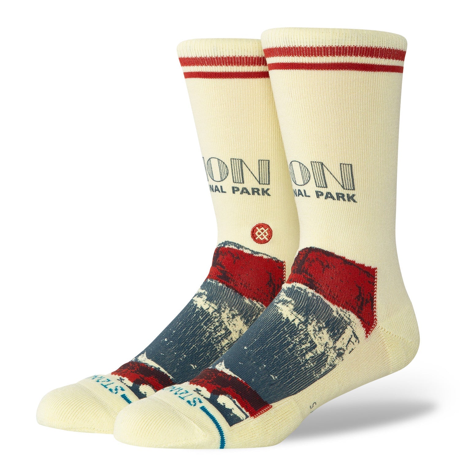 Stance X Zion National Park Crew Socks - Butter