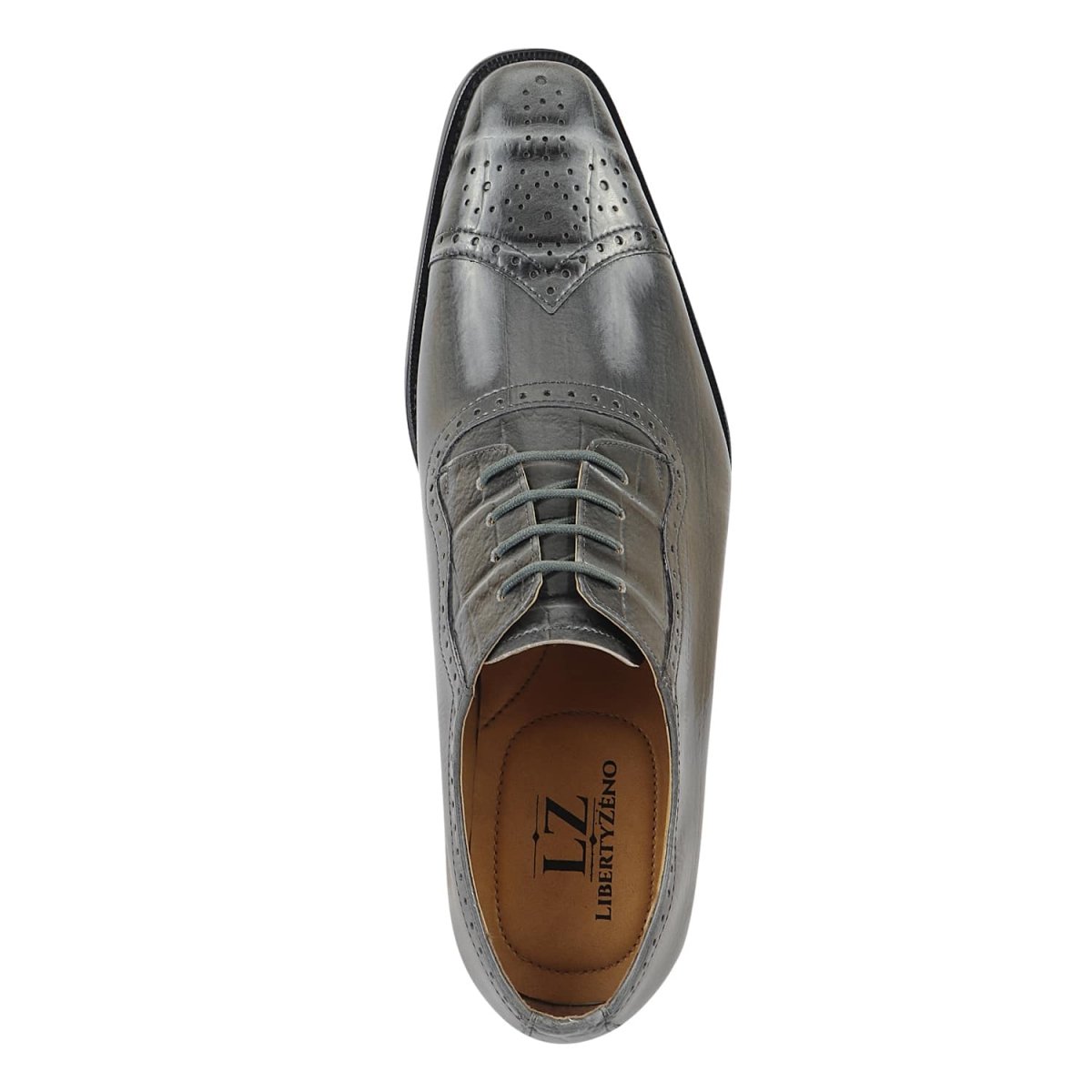 Henley Genuine Leather Oxford Style Brogue Dress Shoes Shoes by Libertyzeno – Don't Panic Shoes