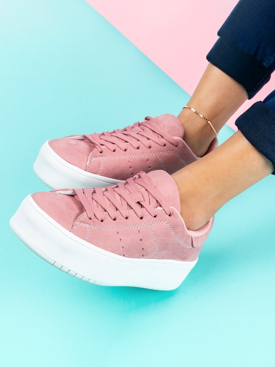Hero | Dusty Pink Suede Sneakers by J.Adams – Don't Panic Shoes