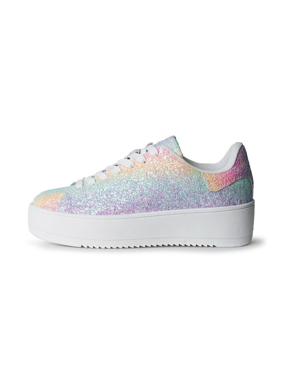 Hero | Rainbow Glitter Sneakers by J.Adams – Don't Panic Shoes