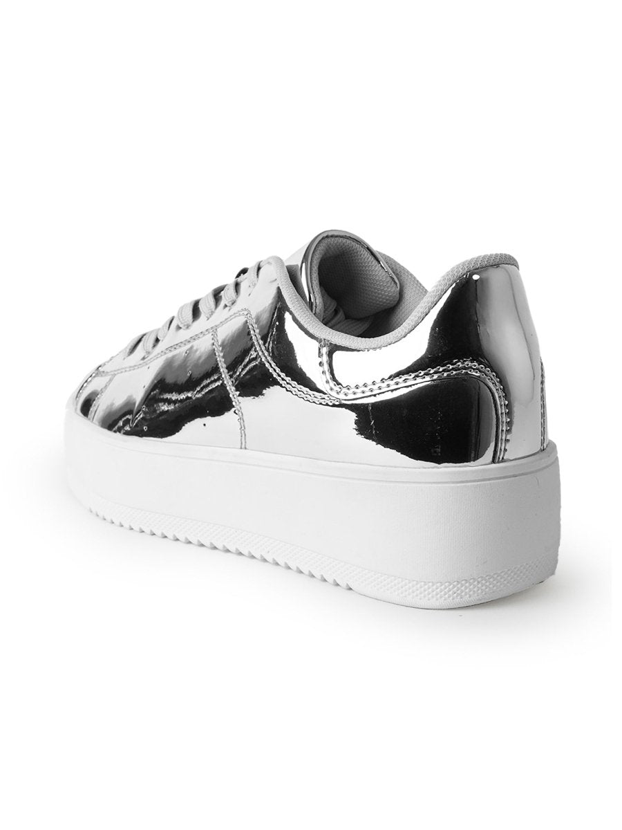 Hero | Silver Sneakers by J.Adams – Don't Panic Shoes