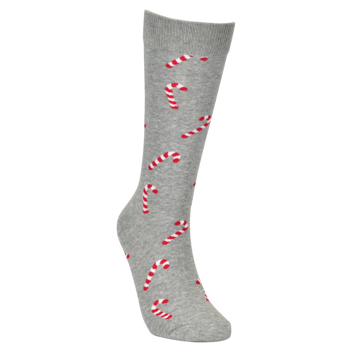Holiday Candy Cane Socks Festive Christmas Crew Socks Socks by No Cold Feet – Don't Panic Shoes