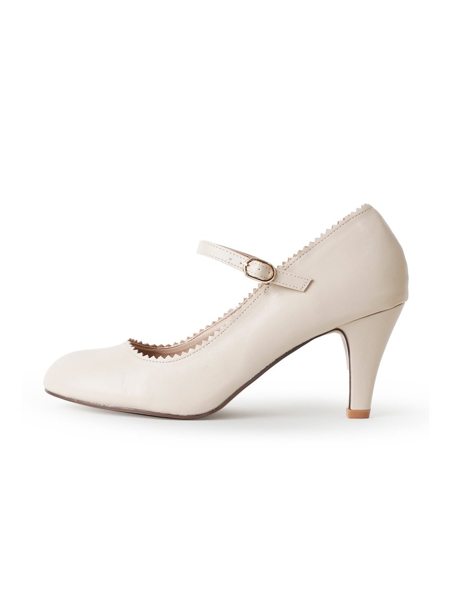 Honey | Beige Heels by J.Adams – Don't Panic Shoes