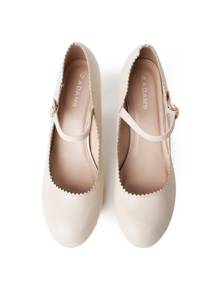 Honey | Beige Heels by J.Adams – Don't Panic Shoes