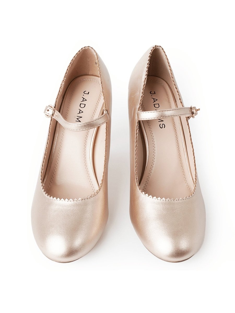 Honey | Rose Gold Patent Heels by J.Adams – Don't Panic Shoes