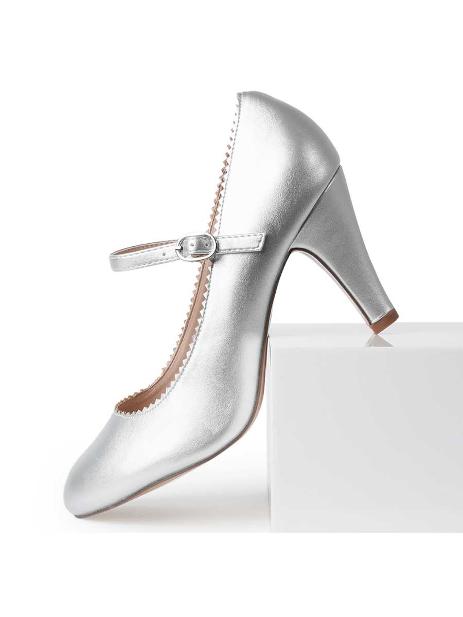 Honey | Silver Heels by J.Adams – Don't Panic Shoes