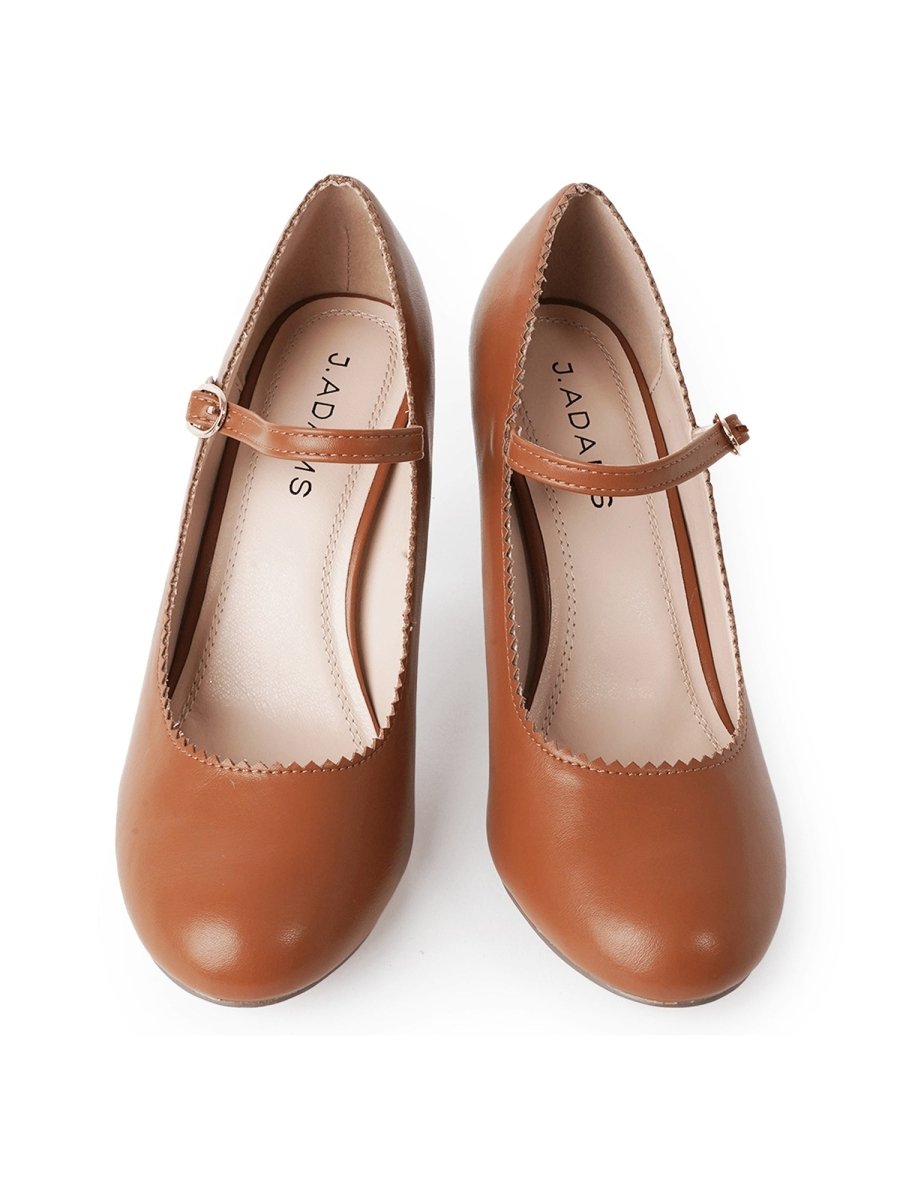 Honey | Tan Heels by J.Adams – Don't Panic Shoes