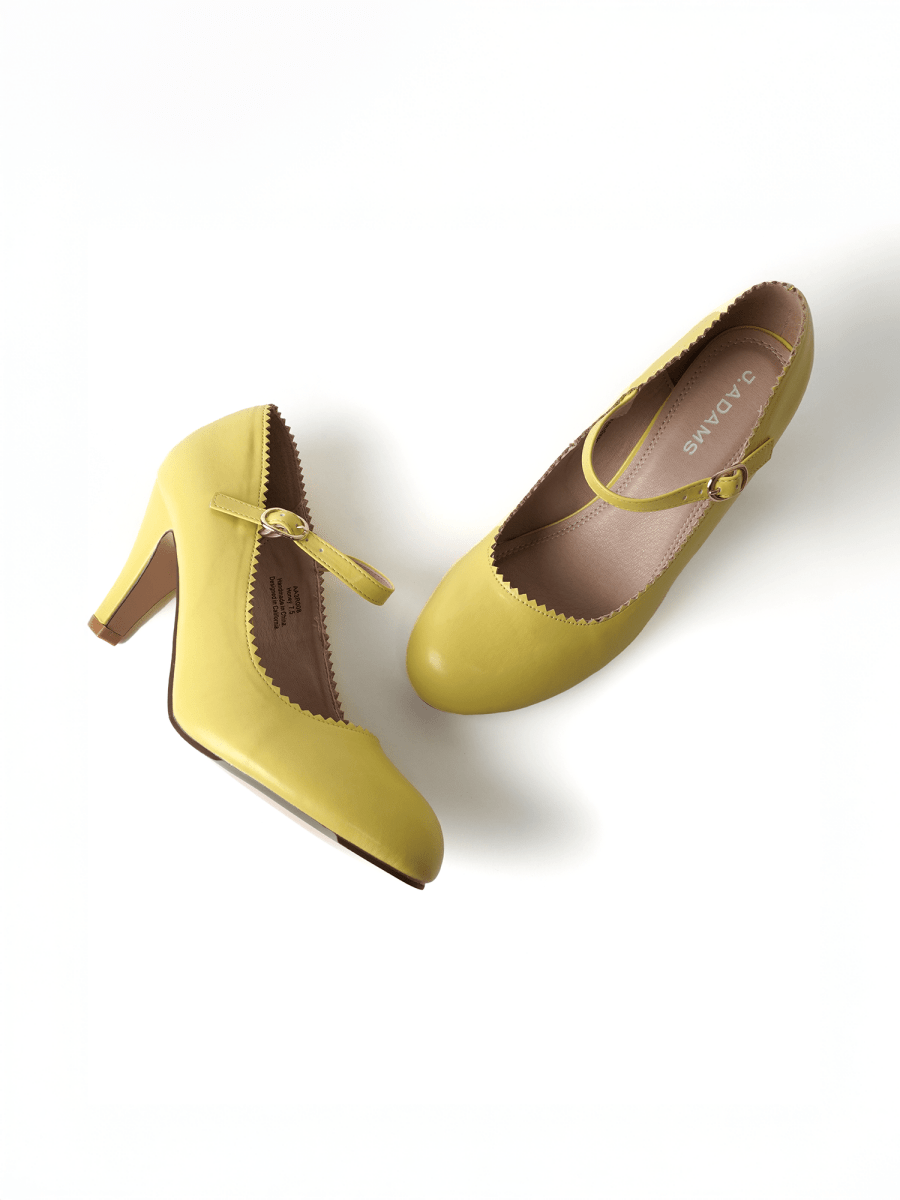 Honey | Yellow Heels by J.Adams – Don't Panic Shoes