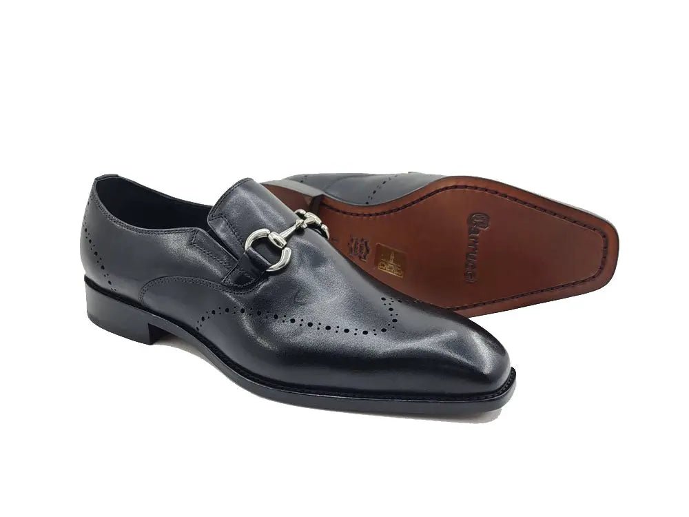 Horsebit Wingtip Loafer Calfskin Burnished Kl901 - 01 Shoes by Carrucci Shoes – Don't Panic Shoes