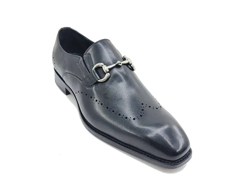 Horsebit Wingtip Loafer Calfskin Burnished Kl901 - 01 Shoes by Carrucci Shoes – Don't Panic Shoes