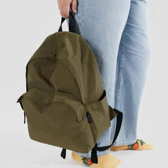 Baggu Large Nylon Backpack - Seaweed