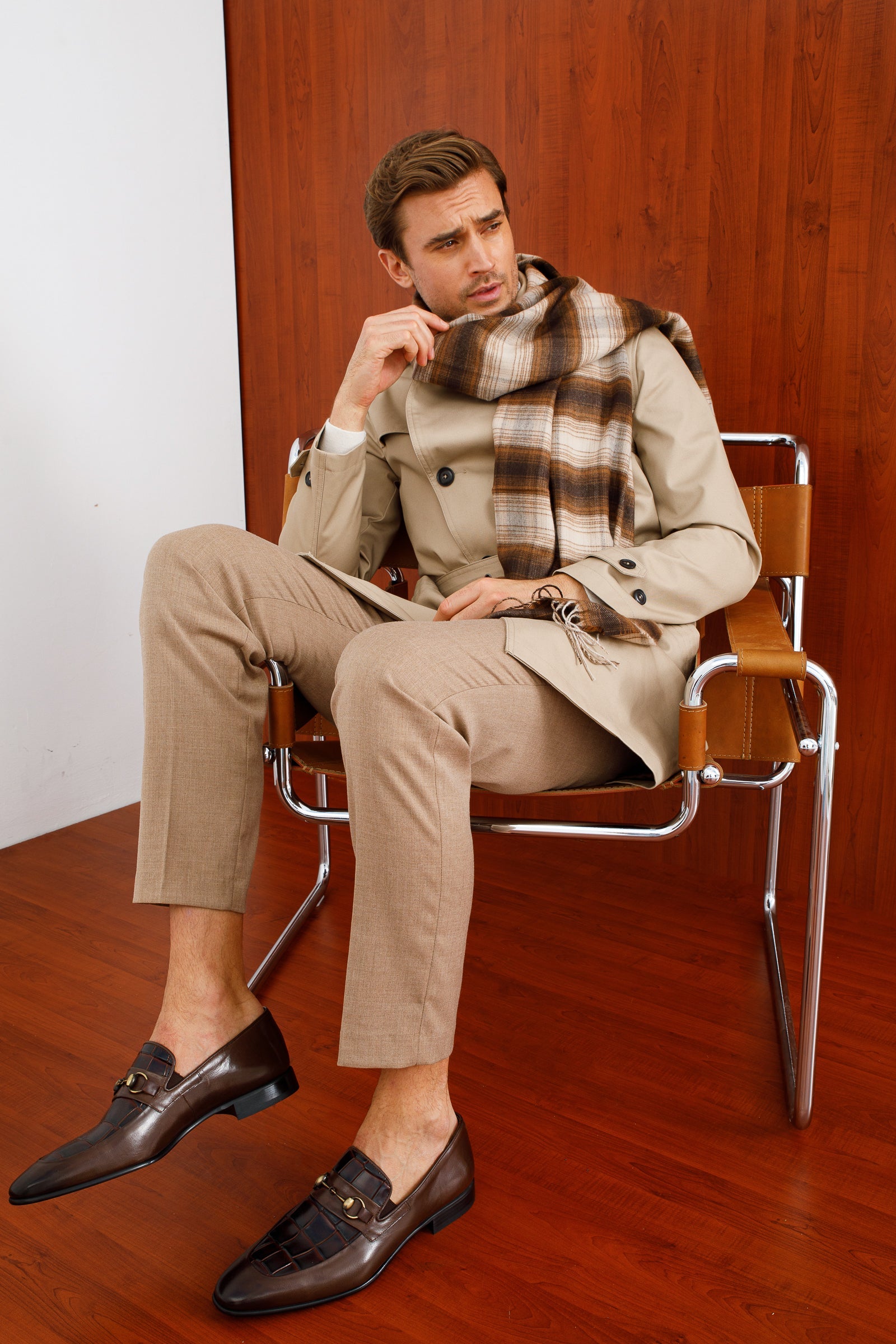 The Pusan Brown Leather Bit Loafer Men Shoe Final Sale!