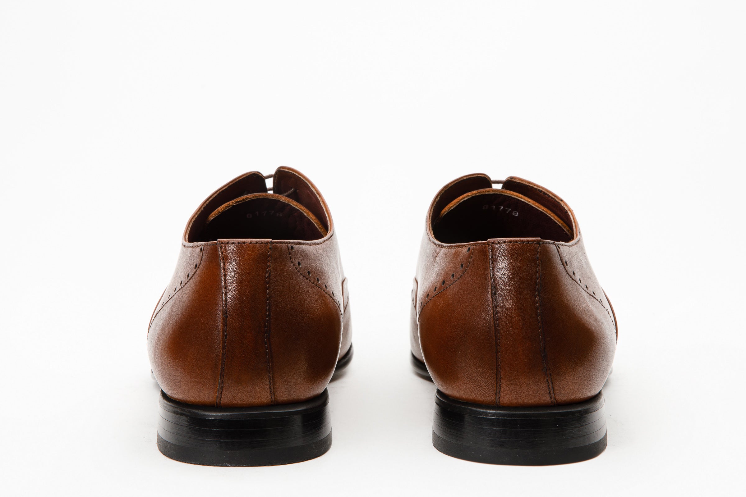 The Roma Tan Leather Wingtip Oxford Men Shoe