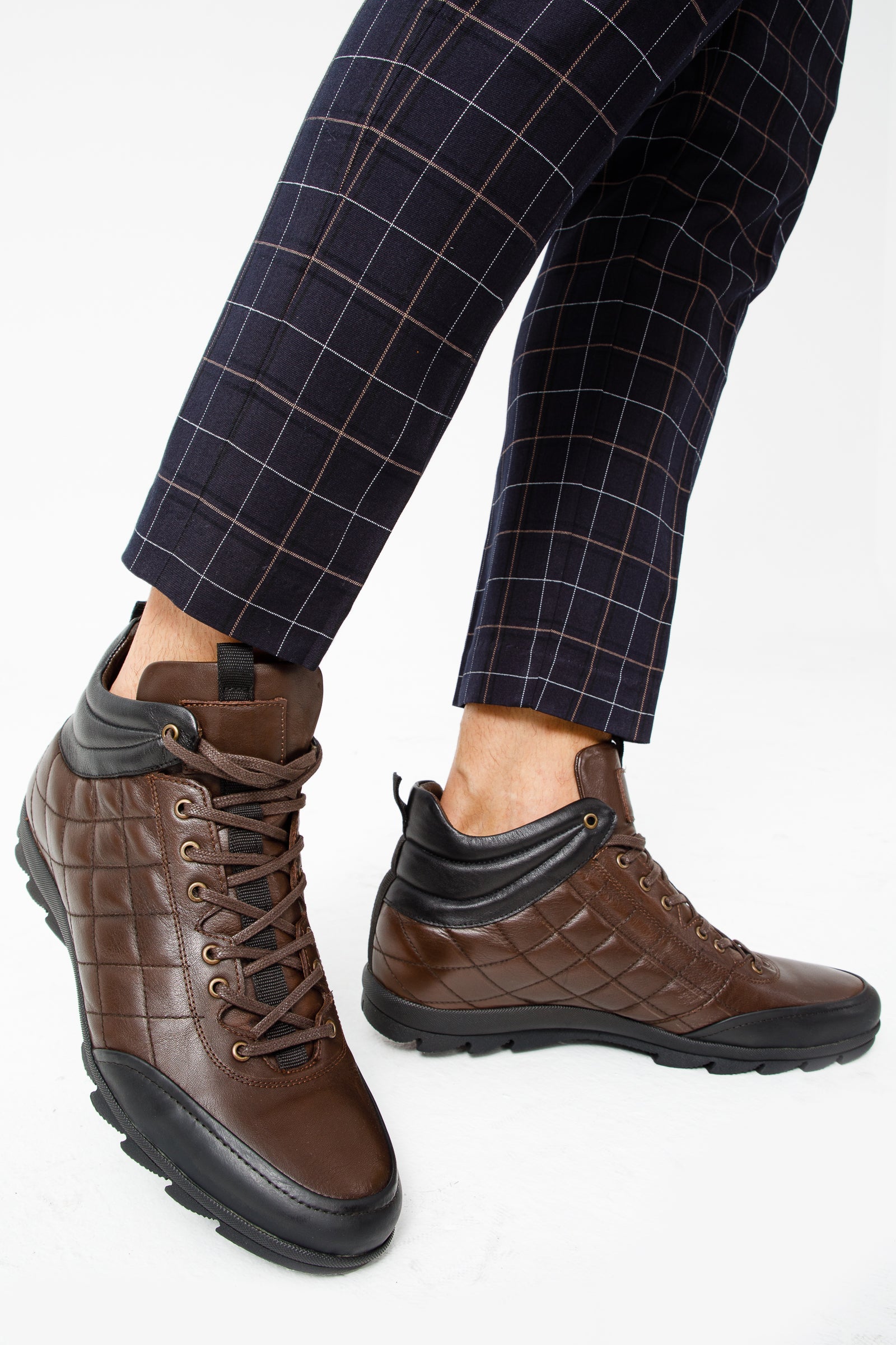 The Riga Brown Leather Casual Lace-Up Men Boots Final Sale!