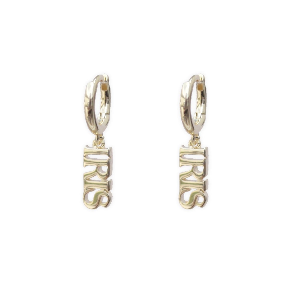 Iris Hoop Huggie Earrings Earrings by Rahya Jewelry Design – Don't Panic Shoes