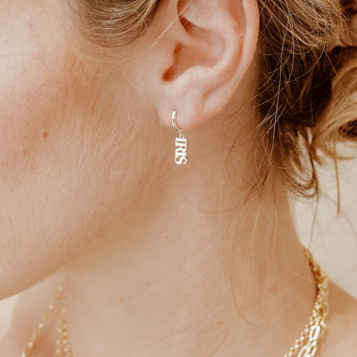 Iris Hoop Huggie Earrings Earrings by Rahya Jewelry Design – Don't Panic Shoes