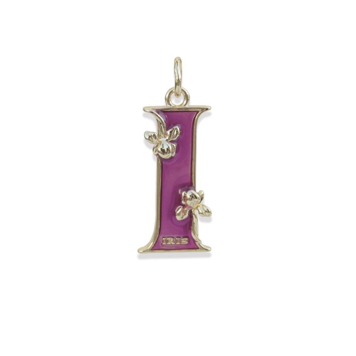 Iris Letter "I" Floral Pendant Pendant by Rahya Jewelry Design – Don't Panic Shoes